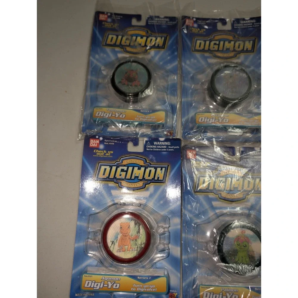 NEW! VINTAGE Digimon Digital Monsters‎ Digi-Yo Series 1 RARE Lot Of 6